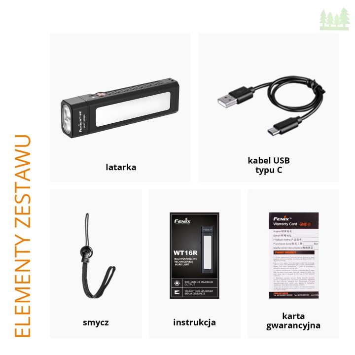 Latarka LED Fenix WT16R-18 115