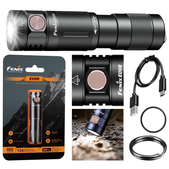 Latarka LED Fenix E09R-10 119