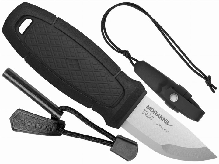Nóż Morakniv Eldris czarny z zestawem Neck Knife stal nierdzewna-7 893