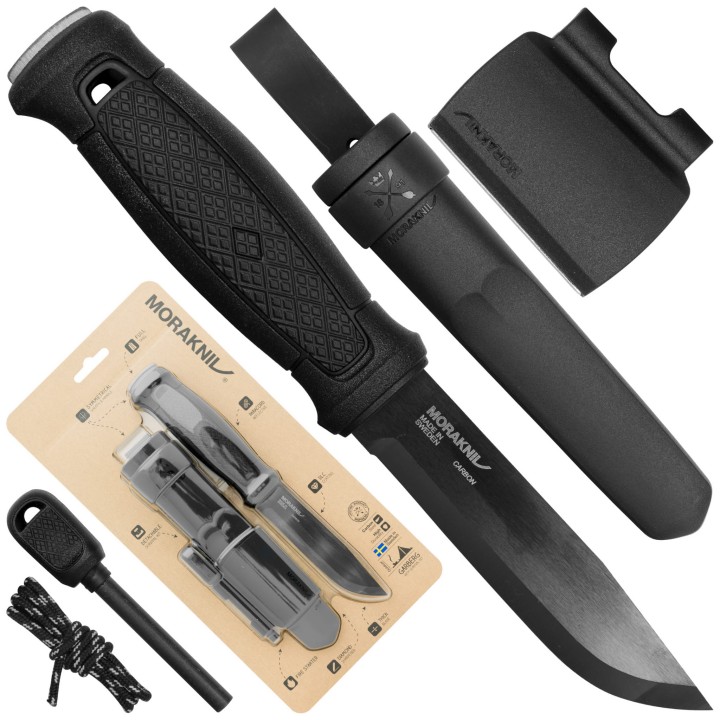 Nóż Morakniv Garberg BlackBlade z zestawem przetrwania stal węglowa-7 895