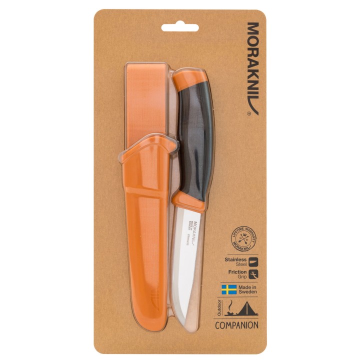 Nóż Morakniv Companion ciemno pomarańczowy stal nierdzewna-4 921