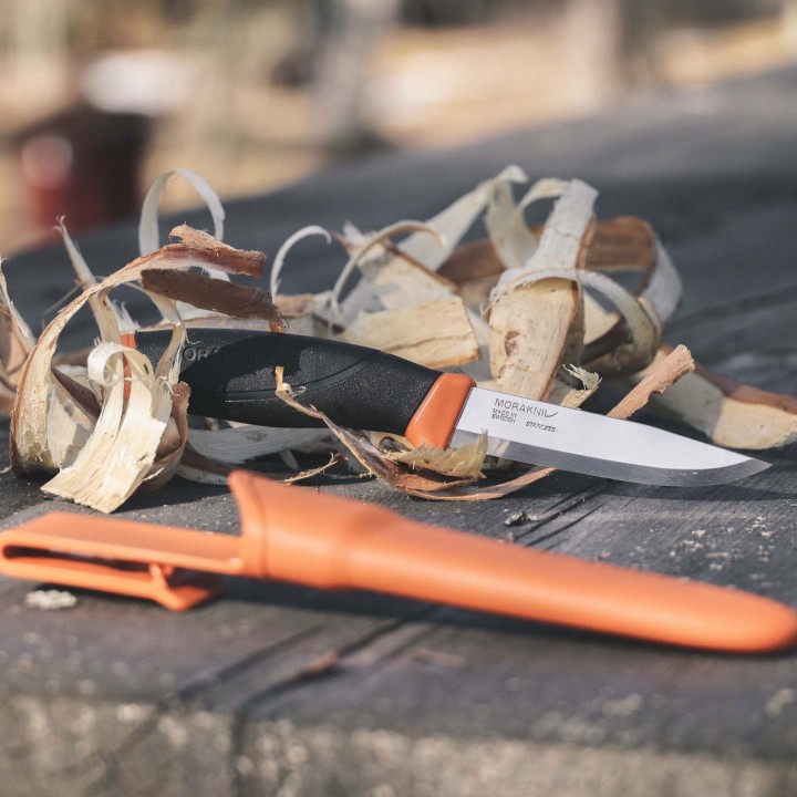 Nóż Morakniv Companion ciemno pomarańczowy stal nierdzewna-5 921