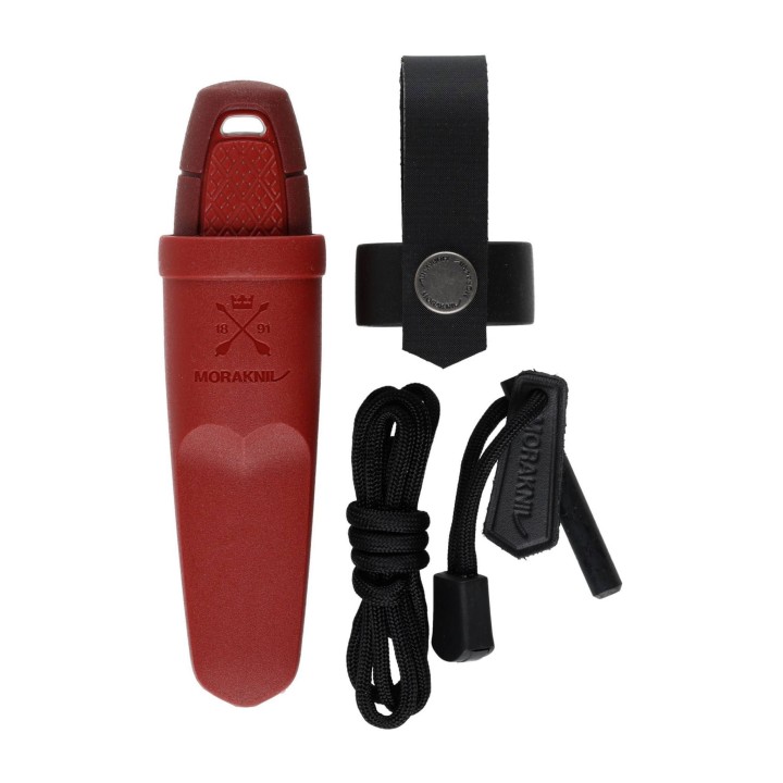 Nóż Morakniv Eldris czerwony z zestawem Neck Knife stal nierdzewna-5 923