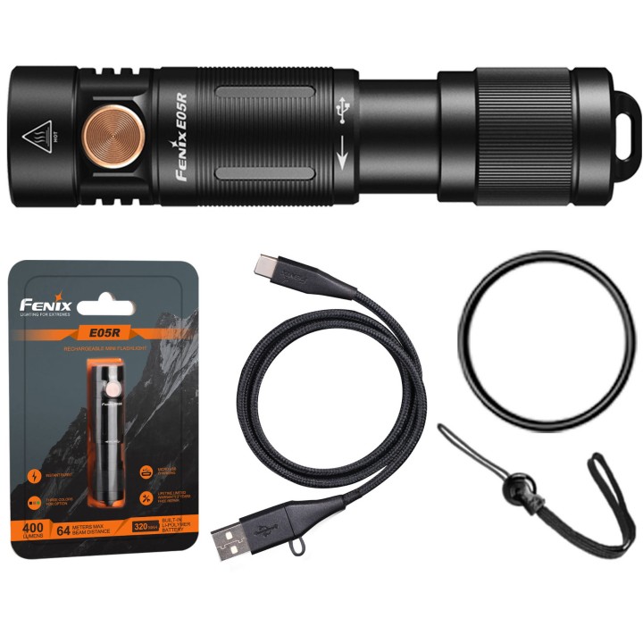 Latarka LED Fenix E05R czarna-12 124