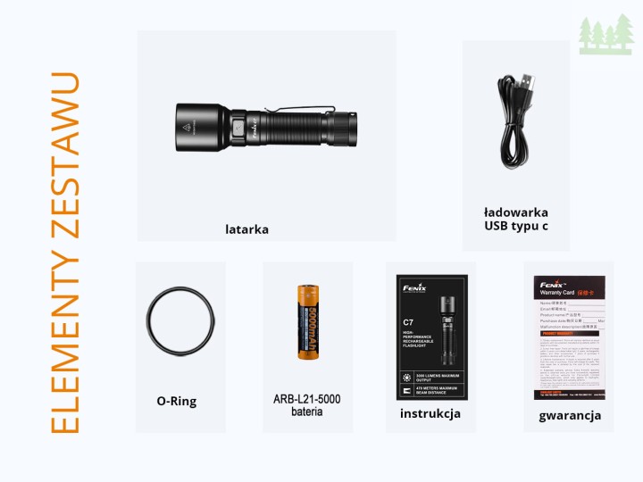 Latarka LED Fenix C7-12 126