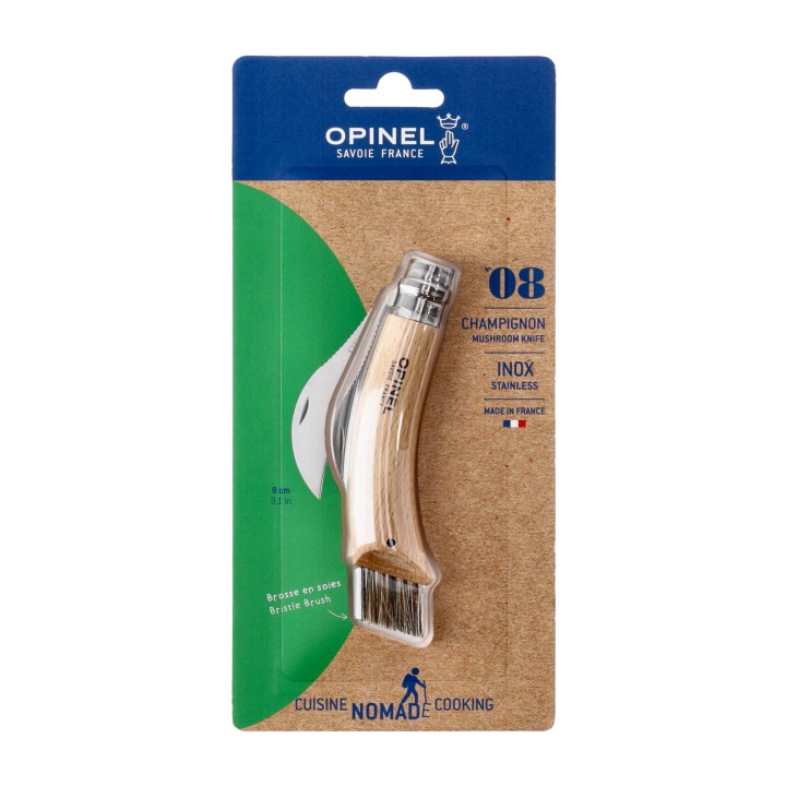 Nóż Opinel 8 na grzyby w blistrze-2 1037