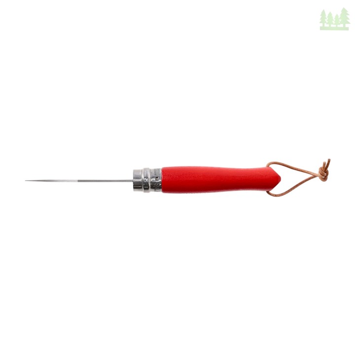 Nóż Opinel Colorama 08 inox grab czerwony z rzemieniem-2 1052
