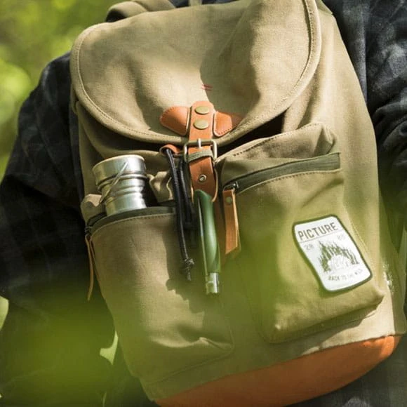 Nóż Opinel Colorama 08 inox grab khaki z rzemieniem-1 1065