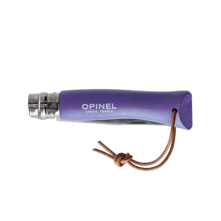 Nóż składany Opinel Colorama 06 inox grab fioletowy-3 1078