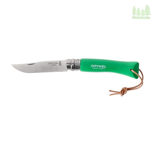 Nóż składany Opinel Colorama 07 inox grab zielony- 1091