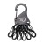 Brelok do kluczy z karabinkami Nite Ize S-Biner #0.5 czarny- 1093