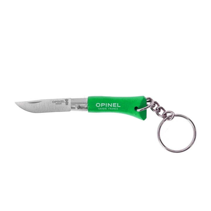 Nóż składany Opinel Colorama 02 brelok inox grab zielony- 1101