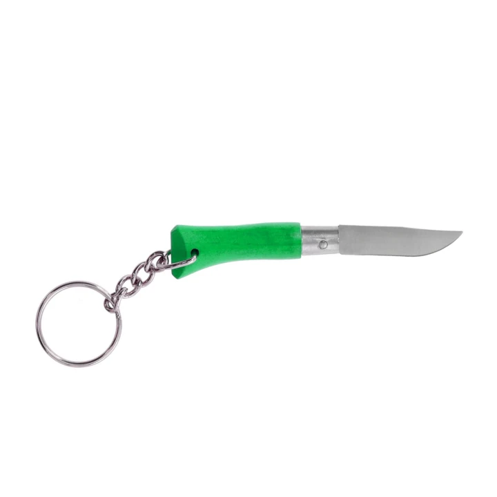 Nóż składany Opinel Colorama 02 brelok inox grab zielony-1 1101