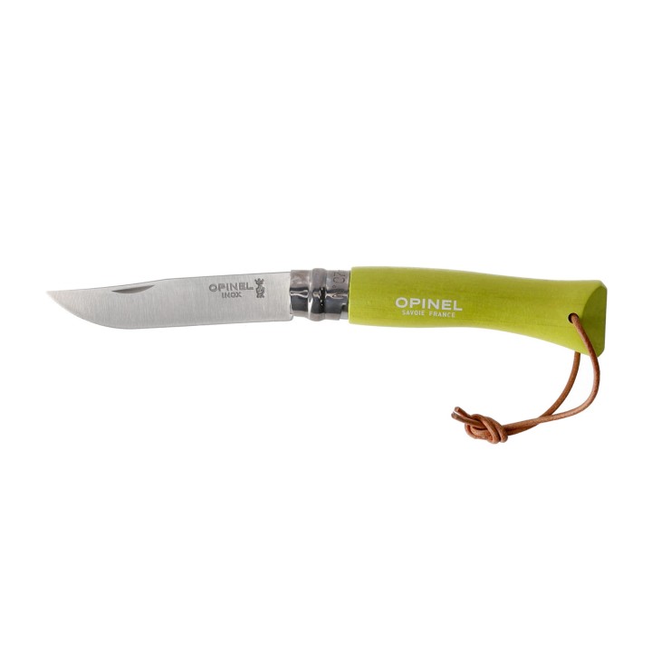 Nóż składany Opinel Colorama 07 inox grab limonkowy- 1103