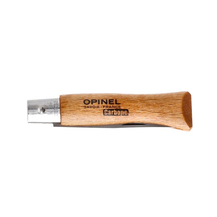 Nóż składany Opinel 4 carbon buk-3 1110