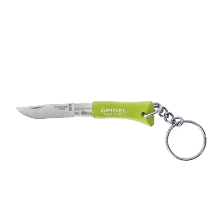 Nóż składany Opinel Colorama 02 brelok inox grab limonkowy- 1111