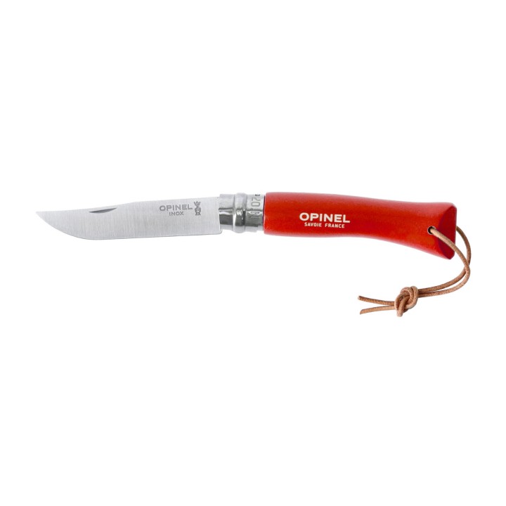 Nóż składany Opinel Colorama 07 inox grab pomarańczowy- 1112