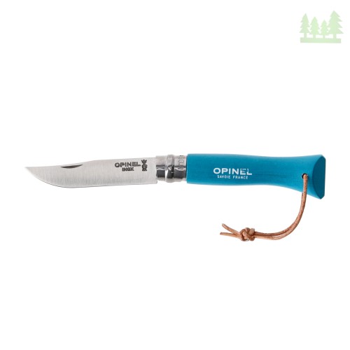 Nóż składany Opinel Colorama 06 inox grab turkusowy- 1123