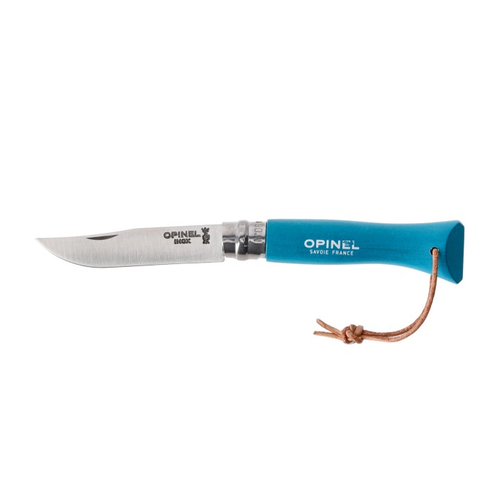 Nóż składany Opinel Colorama 06 inox grab turkusowy- 1123