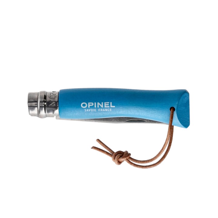Nóż składany Opinel Colorama 07 inox grab niebieski-3 1124