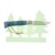 Nóż składany Opinel Colorama 08 inox grab granatowy-1 1127