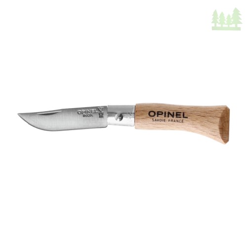 Nóż składany Opinel 02 inox buk- 1135