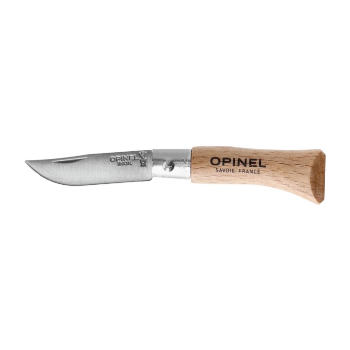 Nóż składany Opinel 02 inox buk- 1135
