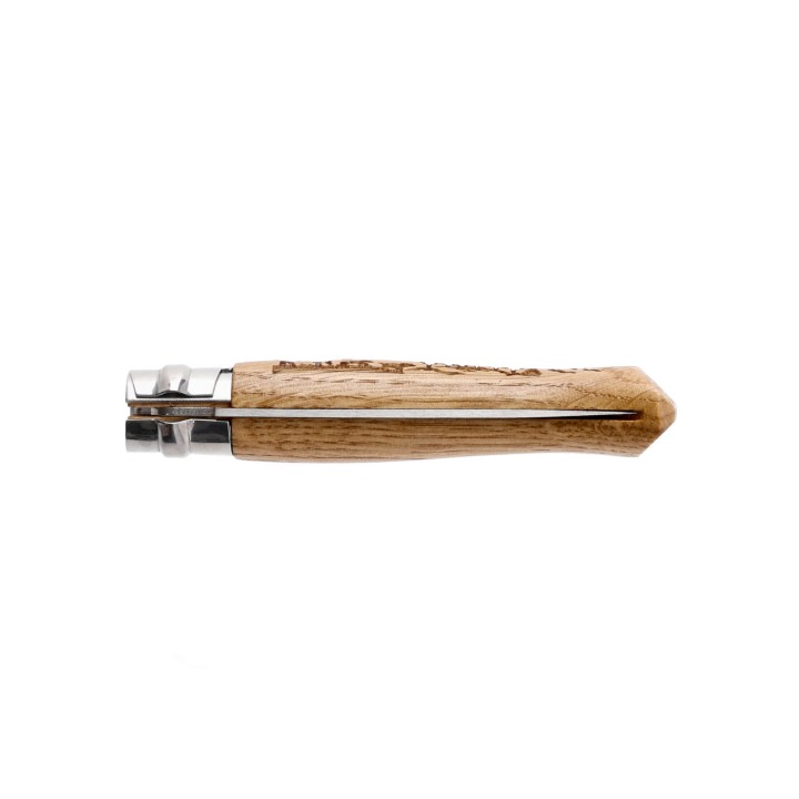 Nóż składany Opinel 8 inox dąb seria Animal - dzik-3 1142