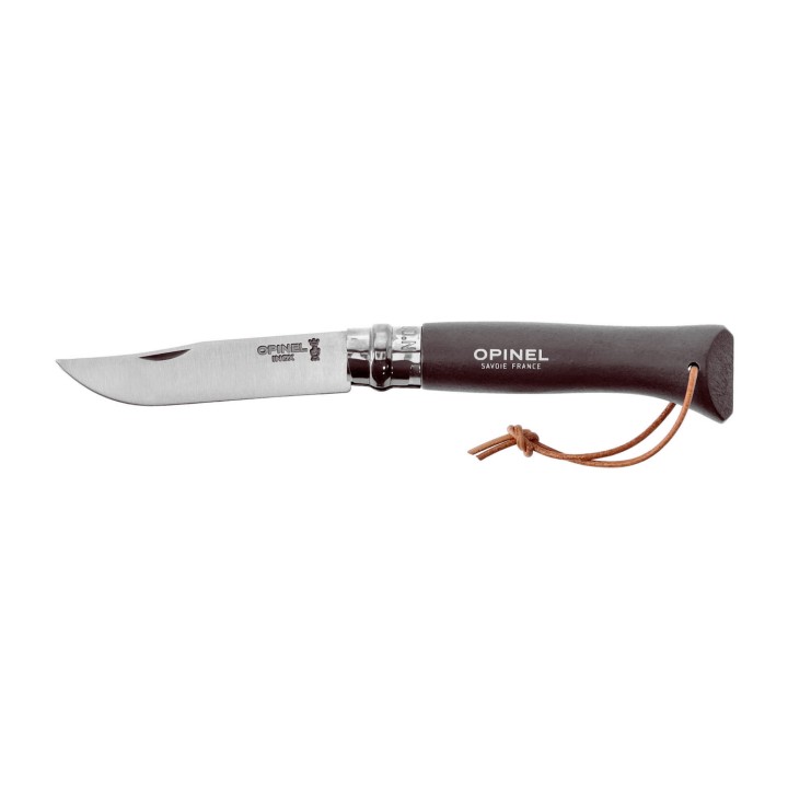 Nóż składany Opinel Colorama 08 inox grab brązowy- 1156