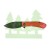 Nóż składany Trollsky Knives Mandu czerwony G10- 1163