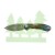 Nóż składany Trollsky Knives Mandu Damascus- 1180