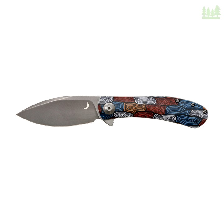 Nóż składany Trollsky Knives Mandu Damascus- 1180