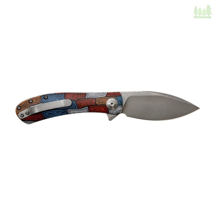 Nóż składany Trollsky Knives Mandu Damascus-1 1180