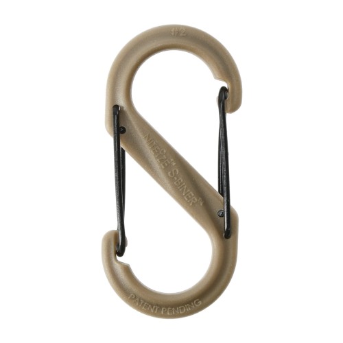 Polimerowy karabinek Nite Ize S-Biner #2  Black Gate coyote- 1181
