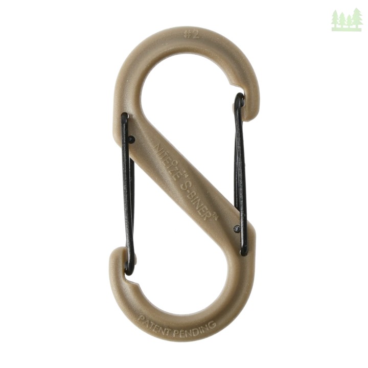 Polimerowy karabinek Nite Ize S-Biner #2  Black Gate coyote- 1181