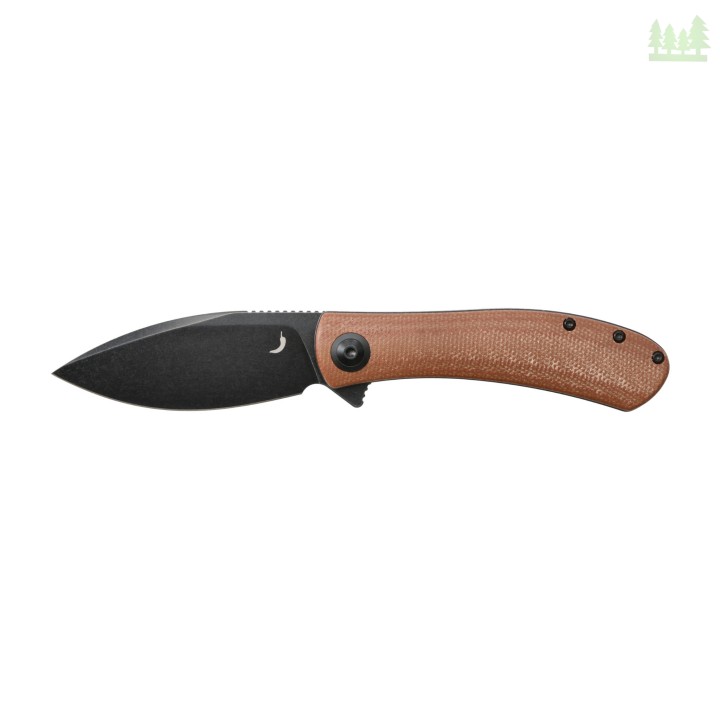 Nóż składany Trollsky Knives Mandu brązowy/czarne ostrze, wersja limitowana- 1203