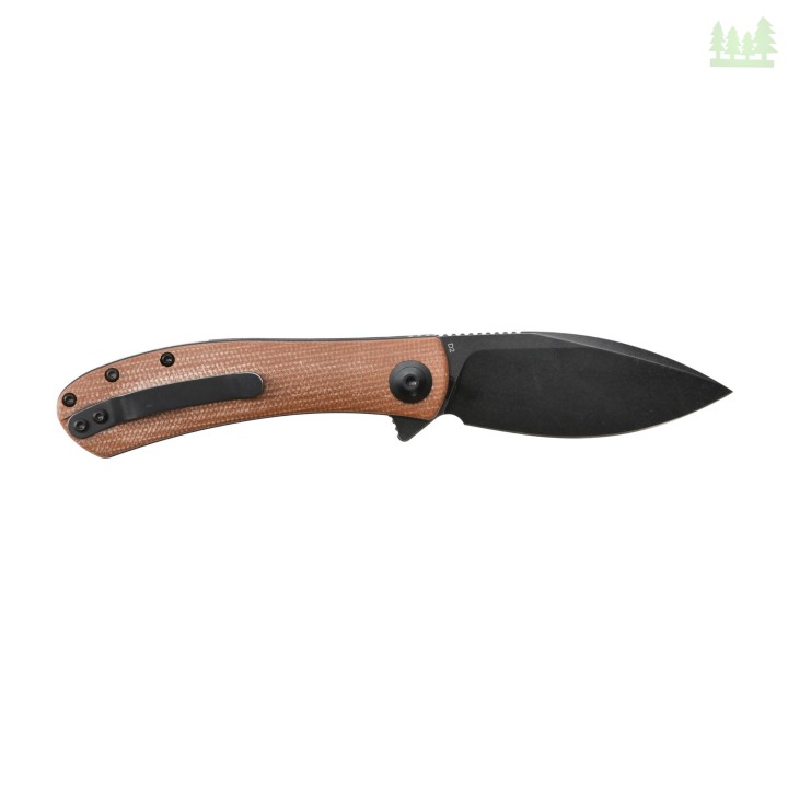 Nóż składany Trollsky Knives Mandu brązowy/czarne ostrze, wersja limitowana-1 1203