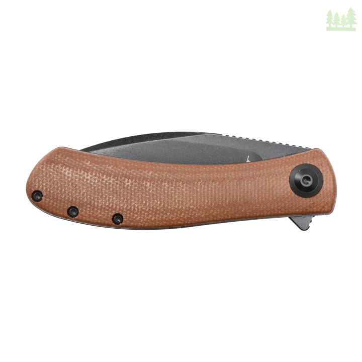 Nóż składany Trollsky Knives Mandu brązowy/czarne ostrze, wersja limitowana-3 1203