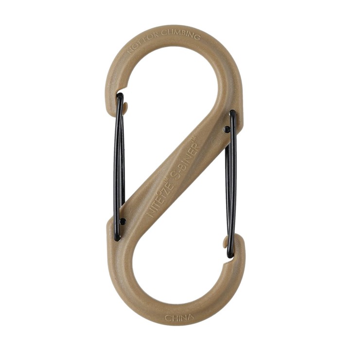 Polimerowy karabinek Nite Ize S-Biner #4 Black Gate coyote- 1204