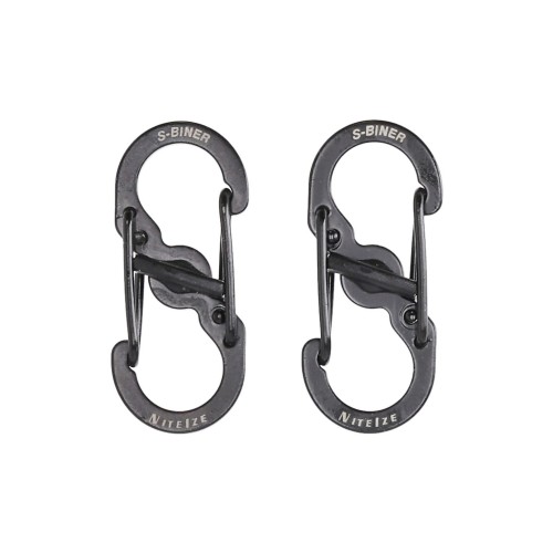 Zestaw dwóch karabinków Nite Ize S-Biner MicroLock czarne- 1275