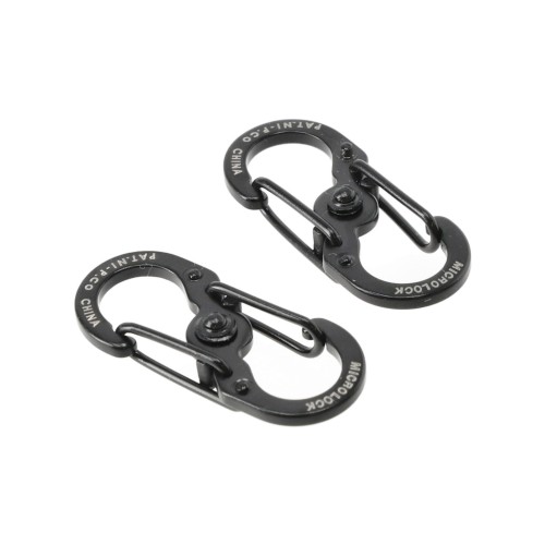 Zestaw dwóch karabinków Nite Ize S-Biner MicroLock czarne-1 1275