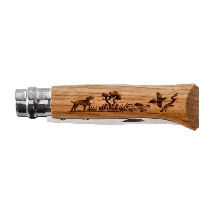 Nóż składany Opinel 8 inox dąb seria Animal - pies-3 1277