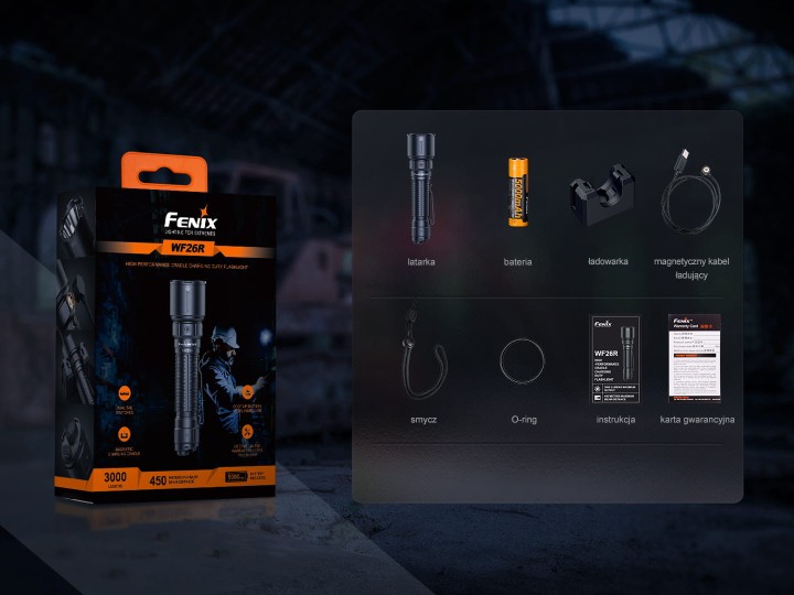 Latarka LED Fenix WF26R-12 143