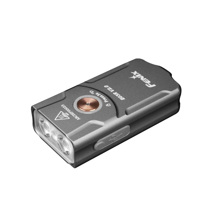 Latarka LED Fenix E03R V2.0 szara- 144