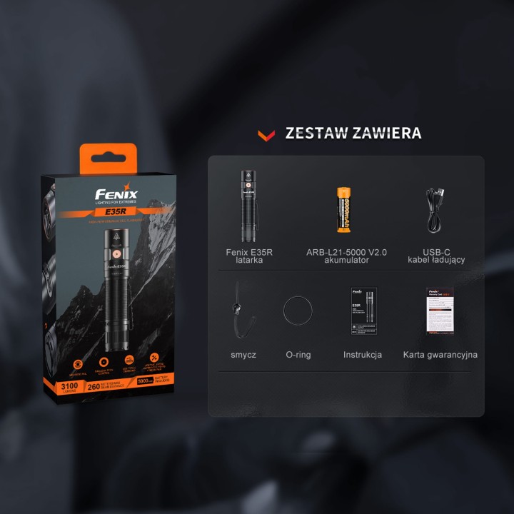 Latarka LED Fenix E35R-7 148
