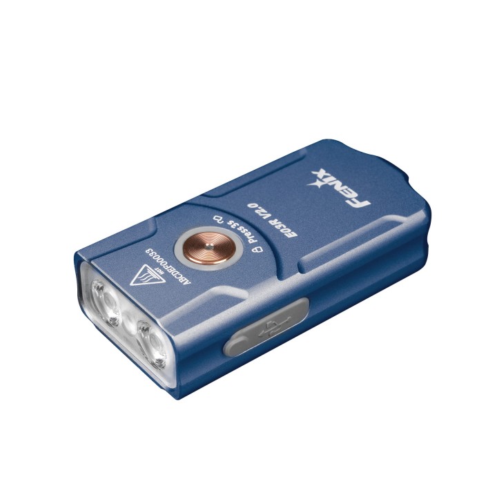 Latarka LED Fenix E03R V2.0 niebieska- 151